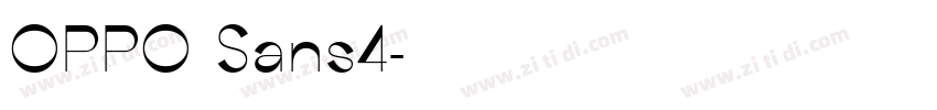 OPPO Sans4字体转换